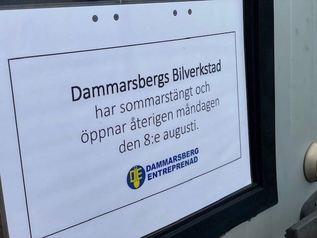 Sommarstängt