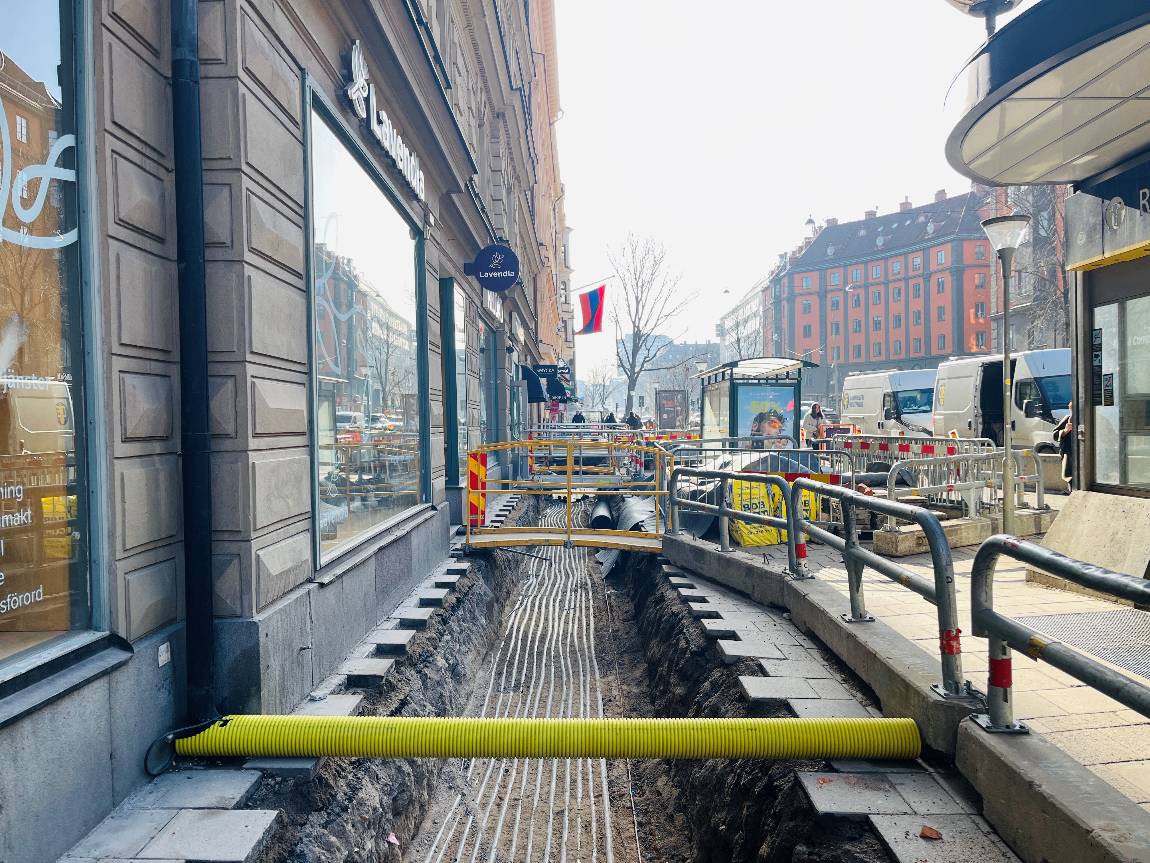 Förstärkt elnät Sveavägen